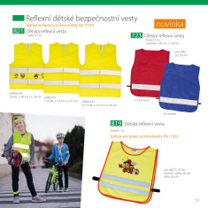 Dětská reflexní vesta - velikost XS - s potiskem - splňuje EN 17353 Dětská reflexní vesta - velikost XS - s potiskem - splňuje EN 17353